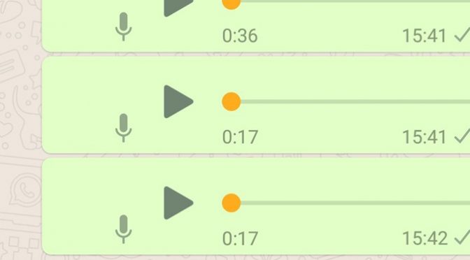 Bolinha laranja no WhatsApp